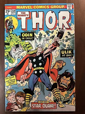 Buy Thor #239 FN+ 1st Team Appearance Heliopians (Marvel 1975) • 7.77£