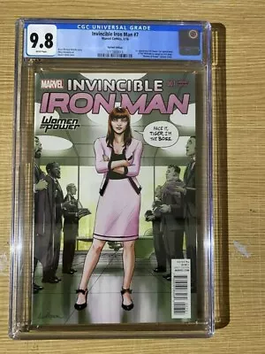 Buy INVINCIBLE IRON MAN #7  WOP VARIANT 9.8 CGC 1st APP RIRI WILLIAMS IRONHEART NM • 899.99£