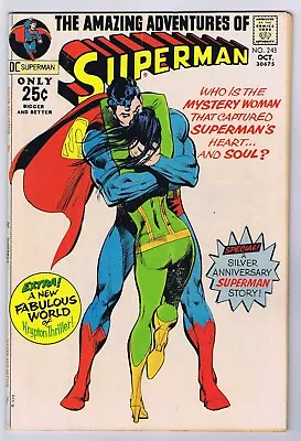 Buy Superman #243 Classic Neal Adams Cover VG+ 1971 DC Comics • 36.85£