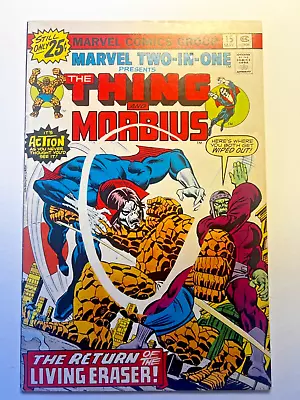 Buy MARVEL TWO -IN-ONE #15 (Marvel Comics, 1976) THING Vs MORBIUS VF • 6.21£