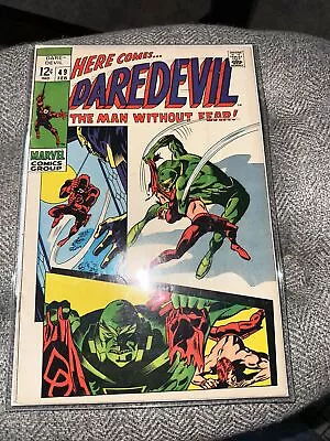 Buy Rare Copy Of Daredevil #49 Comic Book! 1969 Marvel! • 54.35£