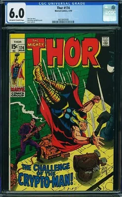 Buy Thor #174 (1970) CGC 6.0!! Stan Lee Story And Jack Kirby Art! • 36.56£