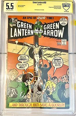 Buy Green Lantern #89 CBCS 5.5 Graded Verified Neal Adams Signed Yellow Autograph • 112.21£