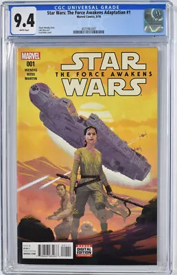 Buy Star Wars The Force Awakens Movie Adaptation 1 Cgc 9.4 Esad Ribic 2016 Rey • 84.84£