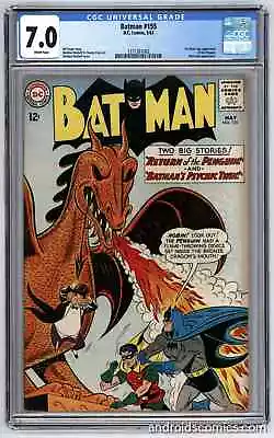 Buy Batman #155 - 1st Silver Age App. Of The Penguin - CGC 7.0 NICE HIGH GRADE BOOK! • 990.18£