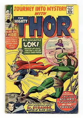 Buy Thor Journey Into Mystery #108 GD+ 2.5 1964 • 26.40£