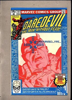 Buy Daredevil #167_nov 1980_very Fine_ ...the Mauler _bronze Age Frank Miller_uk! • 0.99£