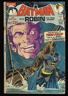 Buy Batman #234 VG- 3.5 1st Appearance Of Silver Age Two-Face! DC Comics 1971 • 142.90£