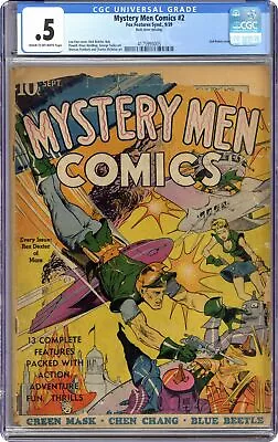 Buy Mystery Men Comics #2 CGC 0.5 1939 4175995005 • 1,405.66£