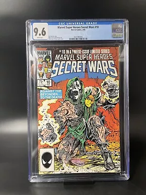 Buy Marvel Super Heroes SECRET WARS 10 CGC 9.6 Dr. Doom Iconic Cover Fantastic Four • 69.89£