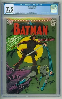 Buy Batman #189 CGC 7.5 1967 DC 1st SA Scarecrow • 679.53£