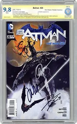 Buy Batman #20B Maleev Variant CBCS 9.8 SS Tynion IV/Capullo/Maleev/Snyder 2013 • 97.08£