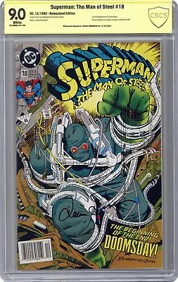 Buy Superman The Man Of Steel #18D CBCS 9.0 Newsstand SS Louise Simonson 1992 • 116.49£