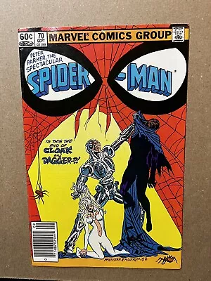 Buy Peter Parker Spectacular Spider-Man 1982 #70  Vf Newsstand • 4.65£