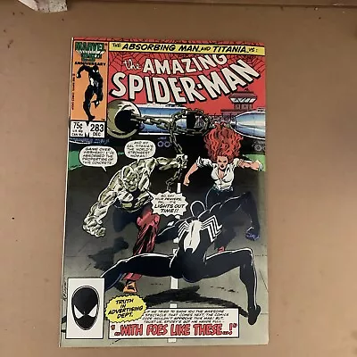 Buy Amazing Spider-Man #283 /1986 1st Cameo Appearance Of Mongoose. Part Man 🔑🔑 • 7.77£
