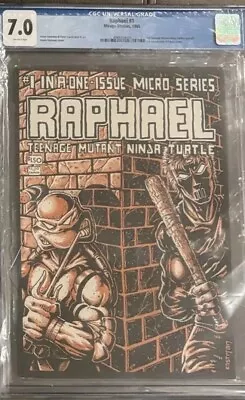 Buy Raphael 1 Micro Series Cgc 7.0 1st Casey Jones TEENAGE MUTANT NINJA TURTLES 1985 • 155.31£