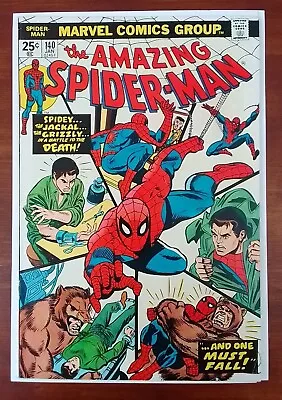 Buy Amazing Spider-Man #140 VF-, Spidey; The Jackel;The Grizzly ; Marvel 1975 • 23.30£