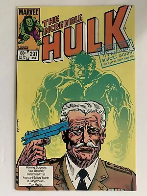 Buy The Incredible Hulk #291 9.4 Nm Origin Of General Thunderbolt Ross Marvel Comics • 22.51£