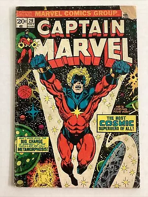 Buy Captain Marvel #29 G/VG 1st Eon KEY Thanos App Marvel 1973 • 7.77£