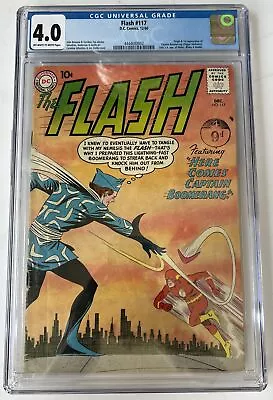 Buy The Flash #117 CGC 4.0 DC Comics 1st App Captain Boomerang 1960 • 214.95£