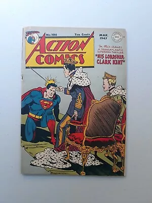 Buy Action Comics 106 DC Comics Golden Age Superman 1947 • 346.21£