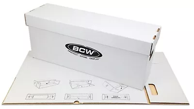 Buy 3 BCW Long Comic Book Storage Box Holds 250-300 Stackable Free US Shipping • 41.46£