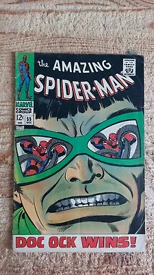 Buy Amazing Spiderman #55 - Doc Ock - Marvel 1967 VG • 55£