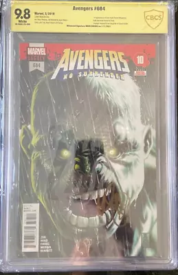 Buy Avengers 684 (Marvel 2018) 1st Immortal Hulk Signed By Mark Brooks 9.8 • 116.49£