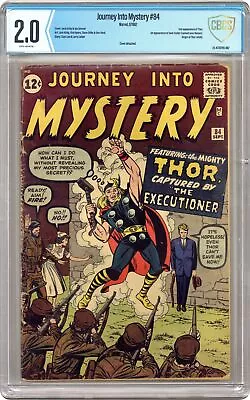 Buy Thor Journey Into Mystery #84 CBCS 2.0 1962 23-472D785-007 1st App. Jane Foster • 407.72£