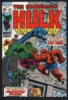 Buy Incredible Hulk #122 6.5 // Battle Of Hulk Vs The Fantastic Four Marvel 1969 • 48.15£