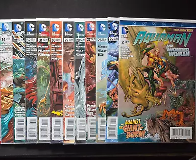 Buy (LOT 11) Aquaman #s 25 26 27 28 29 30 31 32 33 34 Annual 2 DC Comics 2014 VFNM • 10.09£