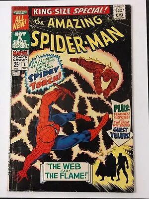 Buy Amazing Spider-Man Annual #4  5.0  BEATLES AD.  Mysterio, & Wizard 1967 HOT🔥KEY • 18.64£