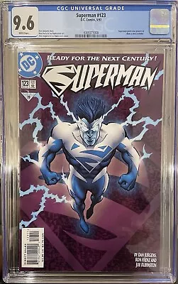 Buy Superman 123 Newsstand Variant CGC 9.6, DC Comics 1997 • 62.12£