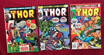 Buy Mighty Thor Lot #209 VG-, 251 FN/VF, 252 VG+, 1973 Marvel • 10.09£