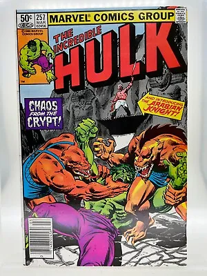Buy Incredible Hulk 257 ~Est. High Grade ~Newsstand ~1st Full App. Arabian Knight • 54.36£