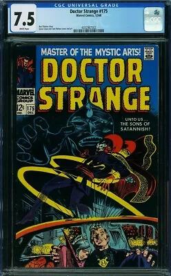 Buy DOCTOR STRANGE  #175   WGITE PAGES!  CGC 7.5 Early Silver Age   4332967002 • 47.37£