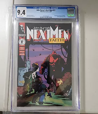 Buy Next Men #21, 1st Full Color Appearance Of HellBoy.  CGC 9.4 1993 • 143.67£