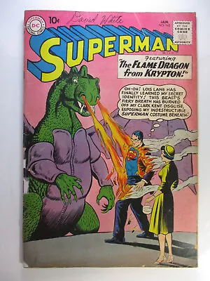Buy Superman #142 Flame Dragon From Krypton, Good, 2.0 (C), Cream Pages • 10.48£