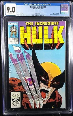 Buy Incredible Hulk 340 CGC 9.0 1988 Iconic Todd McFarlane Cover! • 204.24£
