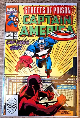 Buy Captain America #375 1990 Copper Age-Marvel Comics Listing #234 To #379 VF+ • 2.50£