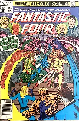Buy Fantastic Four. # 186. 1st Series. Sept. 1977. 1st Salem's Seven.  Fn. 6.0. • 11.99£