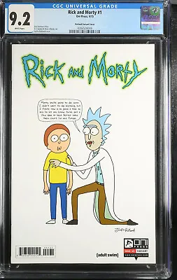 Buy Rick And Morty #1 1:50 Roiland Variant 1st Appearance CGC 9.2 Oni Comics 2015 • 776.60£