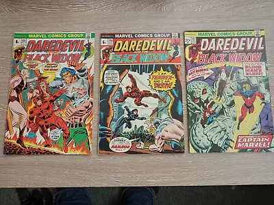 Buy Marvel Comics Daredevil #105-107 1973 FN -VFN Black Widow, Moondragon Origin. • 20£
