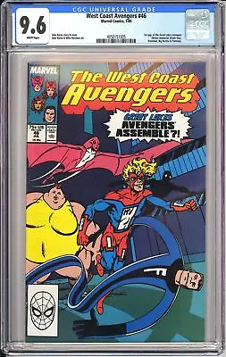 Buy West Coast Avengers 46 CGC 9.6 1989 4050151005 1st Great Lakes Avengers! KEY! • 54.35£