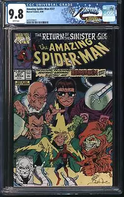 Buy Marvel Comics Amazing Spider-Man 337 8/90 FANTAST CGC 9.8 White Pages • 98.24£