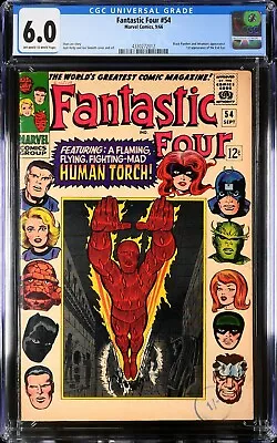 Buy Fantastic Four #54 9/1966 CGC 6.0 OW/W Inhumans In Negative Zone 4330272012 • 90£