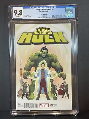 Buy Marvel Comics Totally Awesome Hulk #1 Cho Variant Cover CGC 9.8 White Pages 2016 • 194.50£