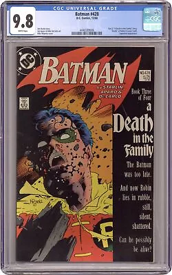 Buy Batman #428 CGC 9.8 1989 4446589006 Death Of Robin • 404.56£