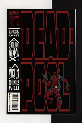 Buy Deadpool The Circle Chase #1, VF+, First Solo, 1st App Slayback, Marvel 1993 • 13.89£