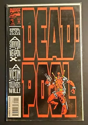 Buy 1993 Marvel Comics #1 DEADPOOL The Circle Chase Direct Edition Comic Book • 14.75£